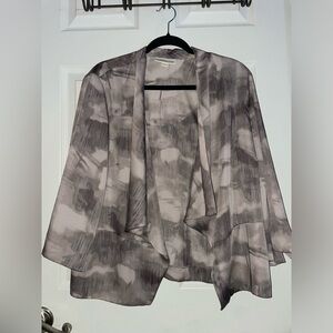 Coldwater Creek Gray Satin Jacket